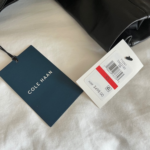 Cole Hahn Leather Zip Jacket - NWT  Size XS - Picture 7 of 7